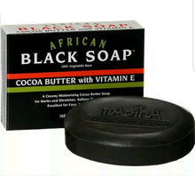 Load image into Gallery viewer, African Black Soap with Cocoa Butter