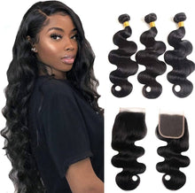 Load image into Gallery viewer, 15A 3 Pcs Body Wave + 4*5 Frontal