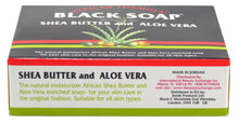 Load image into Gallery viewer, African Black Soap with Shea Butter and Aloe Vera