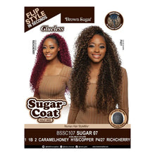 Load image into Gallery viewer, Mane Concept Brown Sugar Coat Human Hair Blend Half Wig - BSSC107 SUGAR 07