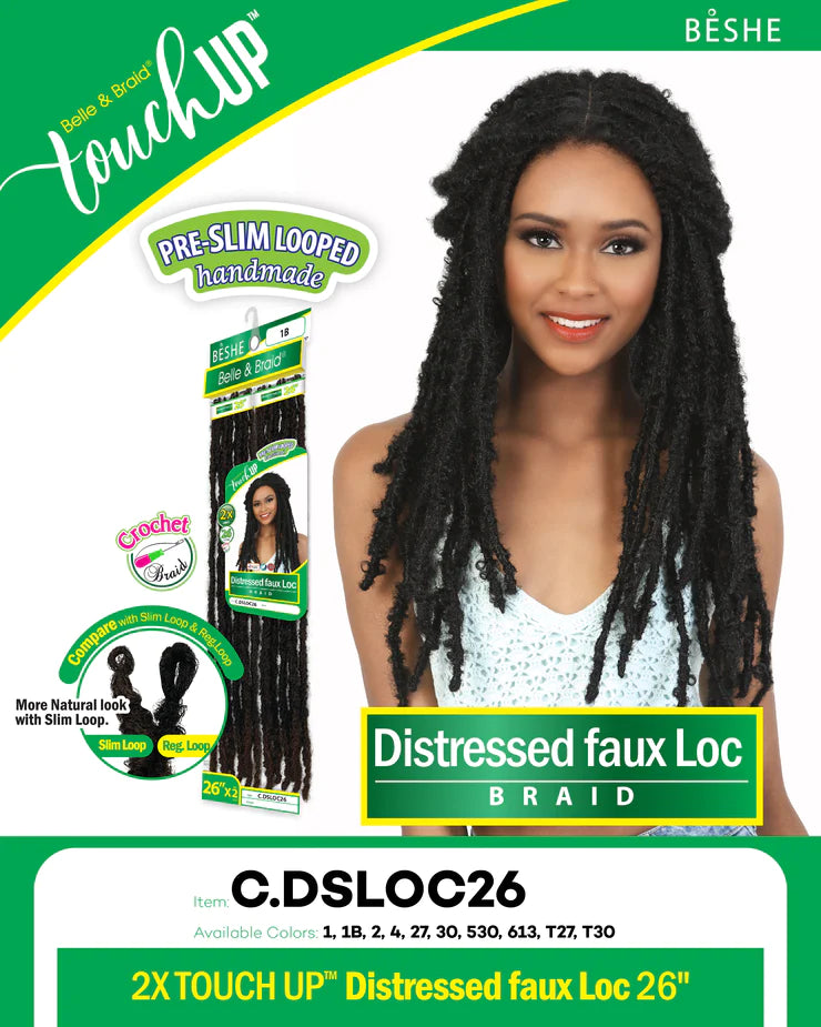 Distressed Faux Locs 26 Distressed Faux Locs 26