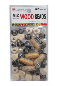Magic Gold Mix Wood Beads 07