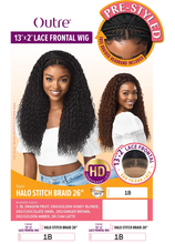 Load image into Gallery viewer, Pre-Styled 13x2 Lace Frontal Wig - Halo Stitch Braid 26