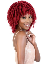 Load image into Gallery viewer, Tali Wig Faux Loc Braid Bob with Bang