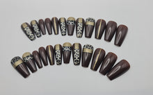 Load image into Gallery viewer, Brown Leopard Press on nails