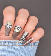 Load image into Gallery viewer, Brown Leopard Press on nails