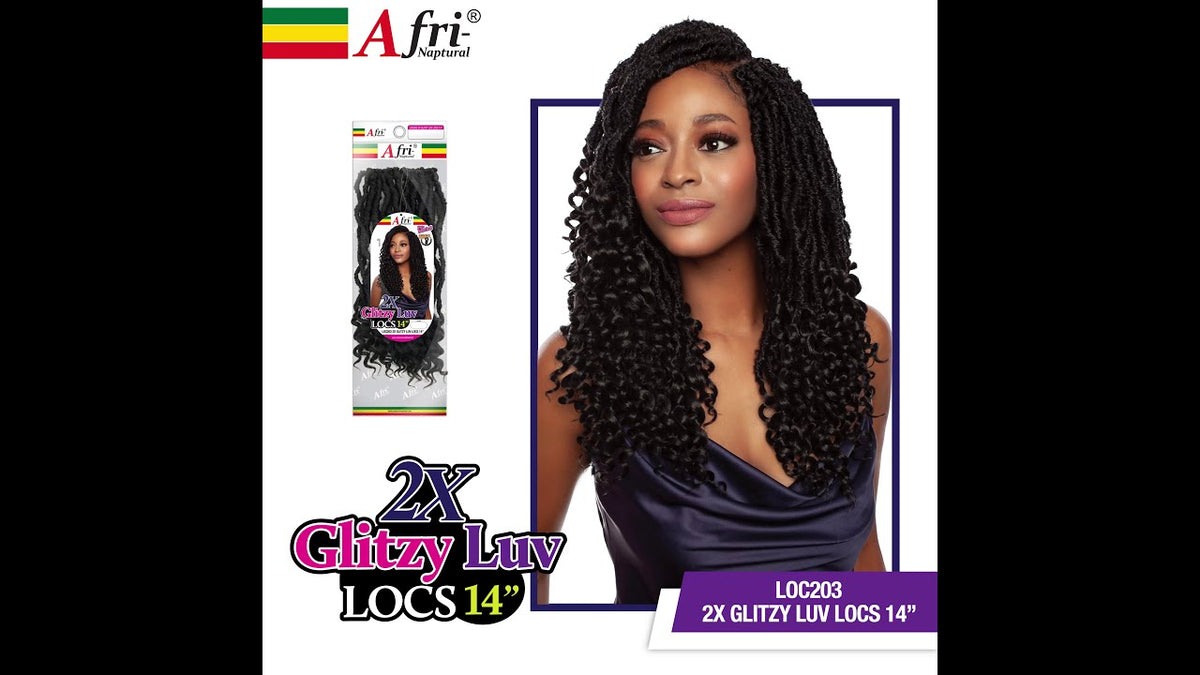2X GLITZY LUV LOCS 14 2X GLITZY LUV LOCS 14