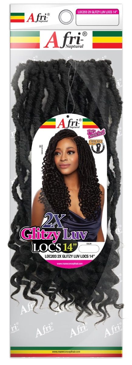 2X GLITZY LUV LOCS 14 2X GLITZY LUV LOCS 14