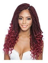 Load image into Gallery viewer, 3x Curly Ends Box Braids 14"