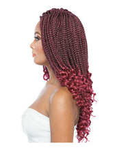 Load image into Gallery viewer, 3x Curly Ends Box Braids 14"