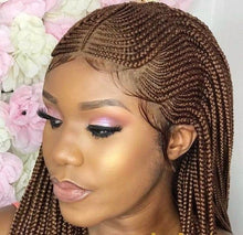 Load image into Gallery viewer, Half cornrow, Half Braid wig