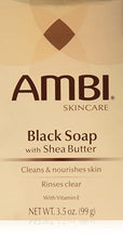 Load image into Gallery viewer, Ambi Black soap with shea butter