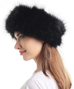Luxury faux fur headband