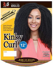 Load image into Gallery viewer, Bobbi Boss Crochet Braid Kinky Curly 12"