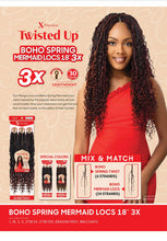 Load image into Gallery viewer, Boho Spring Mermaid Locs 18" 3X