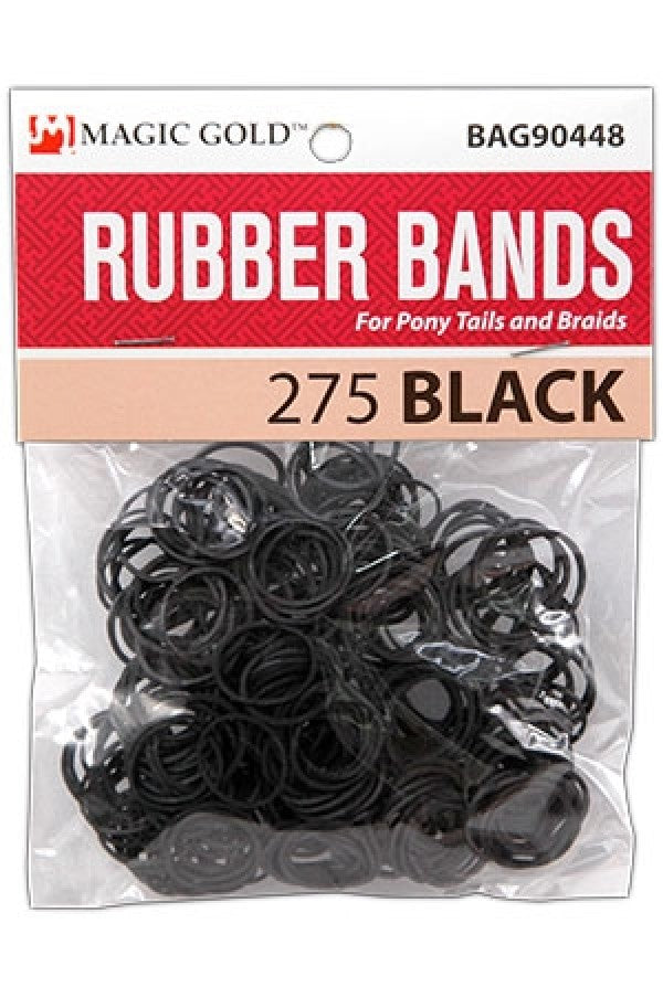 Black rubber bands  275 pcs