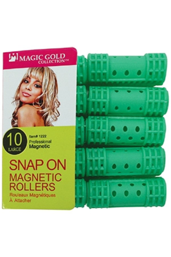 Snap on magnetic rollers