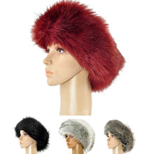 Load image into Gallery viewer, Luxury faux fur headband