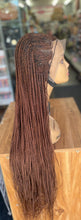 Load image into Gallery viewer, Half cornrow, Half Braid wig