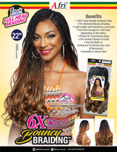 Load image into Gallery viewer, 6X Bouncy Braiding 22" French Curls