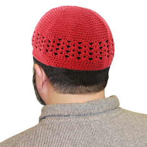Red kufi hat