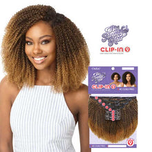 Load image into Gallery viewer, Outre clip in 9 pcs 4C Corkscrew afro 10"