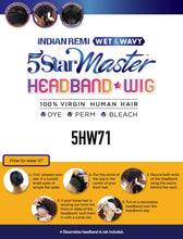 Load image into Gallery viewer, 5 Star Master Headband Wig 5HW71