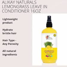 Load image into Gallery viewer, Alikay Naturals Lemongrass Leave in
