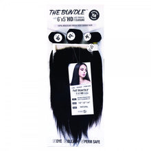 Load image into Gallery viewer, The Bundle 3pcs Straight with 6x5 HD T Closure