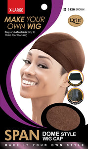 Span Dome Wig Cap Brown