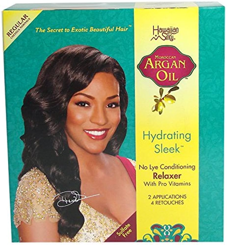 Hawaiian Silky-Box Argan Oil No-Lye Relaxer Regular Hawaiian Silky-Box Argan Oil No-Lye Relaxer Regular