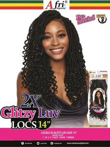 2X GLITZY LUV LOCS 14" LOC203