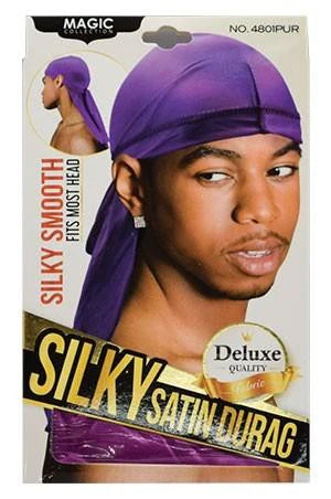 Silky satin Durag- 4801 Purple