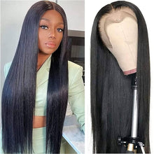 Load image into Gallery viewer, Remy Bone Straight Transparent 13x4 Frontal Wig 30&quot;
