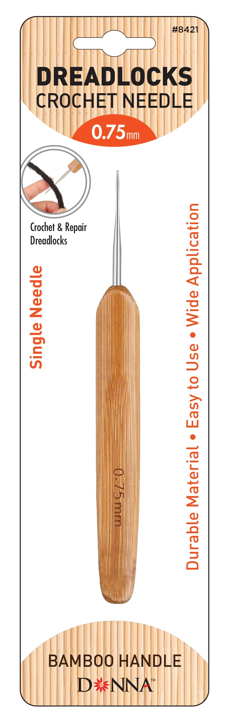 Dreadlock crochet needle
