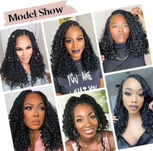 Whole Lace Braid Wig Triangle Boho Box Bob