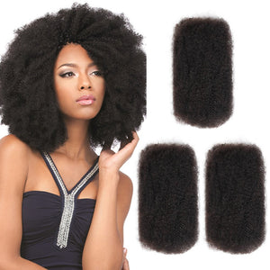 3 Bundles Afro Kinky Bulk Human Hair