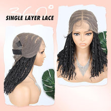 Load image into Gallery viewer, Whole Lace Braid Wig Triangle Boho Box Bob
