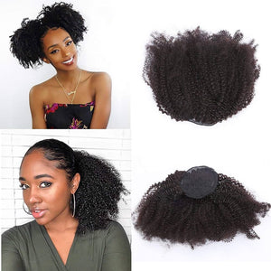 4C Afro Curly Ponytail