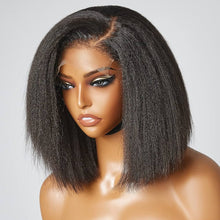 Load image into Gallery viewer, 4C Kinky Edges Lace Front Bob Wig
