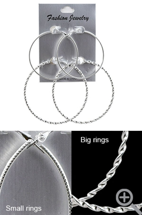 Silver Hoop Earrings