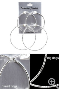 Silver Hoop Earrings