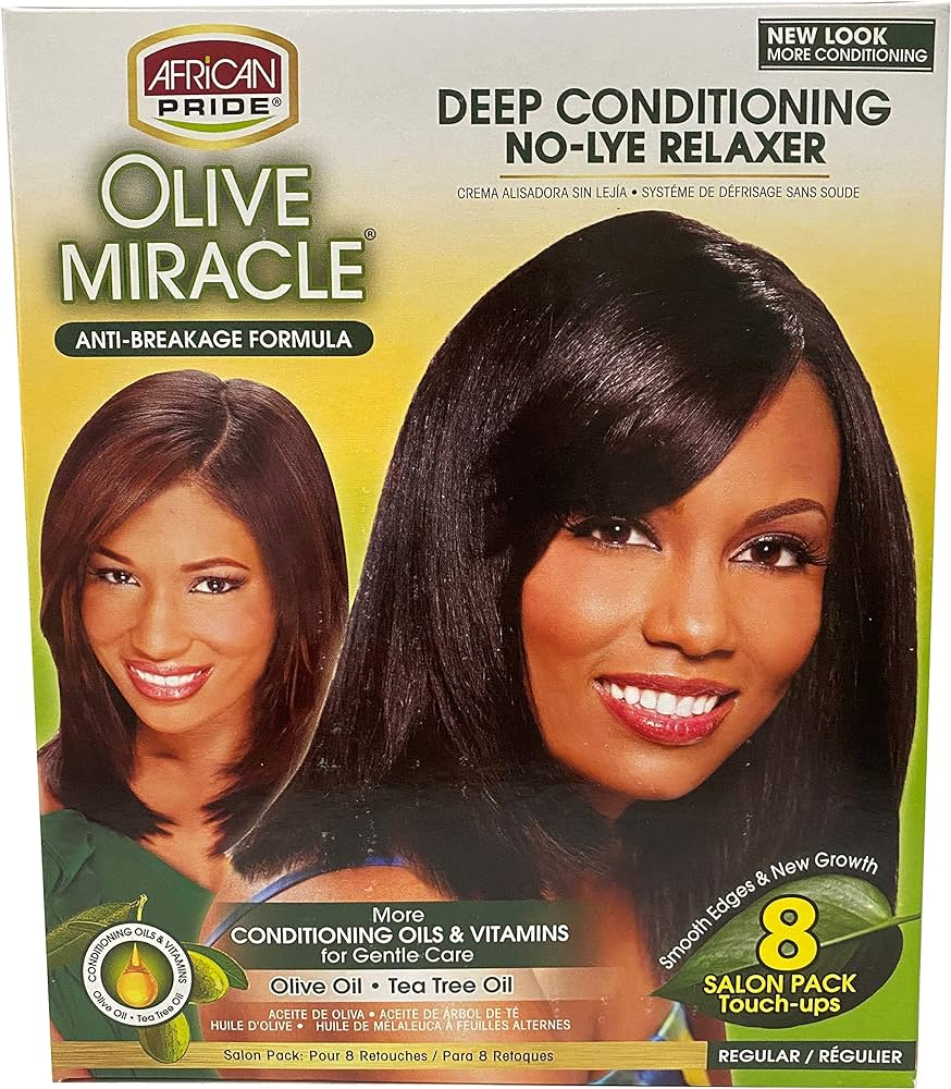 African Pride Olive Miracle Deep Conditioning No Lye Relaxer Ny Hair And Beauty Warehouse Inc 