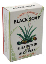 Load image into Gallery viewer, African Black Soap with Shea Butter and Aloe Vera
