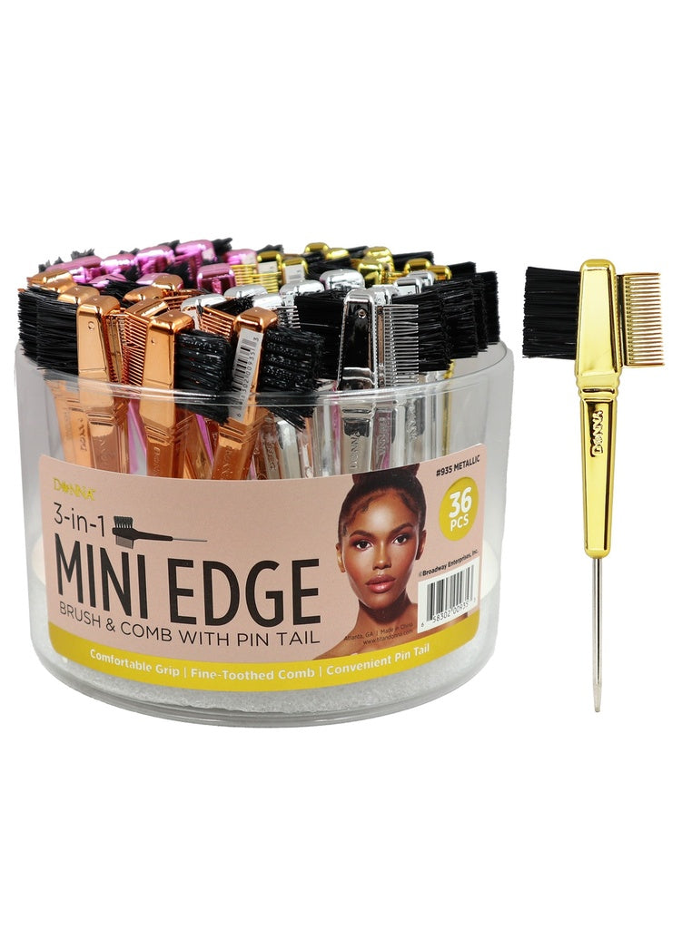 3 in 1 Edge Brush & Comb Pin Tail