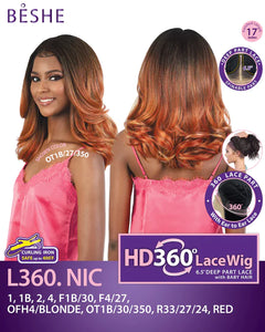 Beshe 360 HD Deep Part Lace Wig