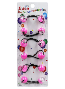 Eden 2 Tone 20mm Hair Ball -Clear & Pink