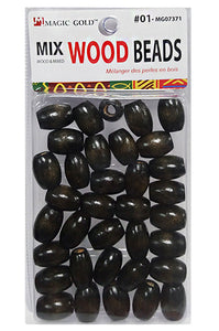 Magic Gold Wood Beads