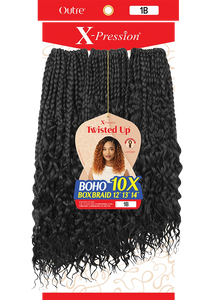 Boho Box Braid 12" 13" 14" 10X