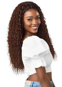 Pre-Styled 13x2 Lace Frontal Wig - Halo Stitch Braid 26